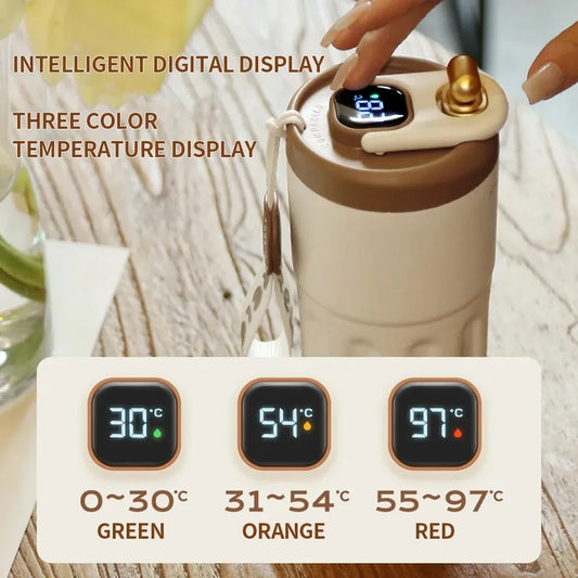 Smart Thermosflasche für Kaffee – Innovativer Genuss mit LED Temperaturanzeige