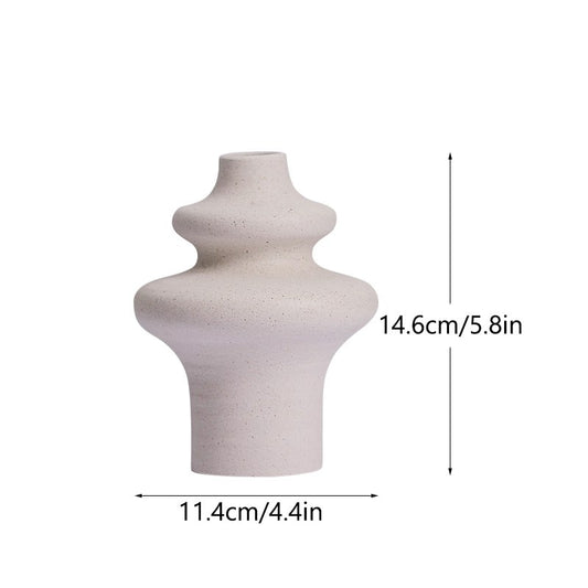 Nordic Frosted Ceramic Vase